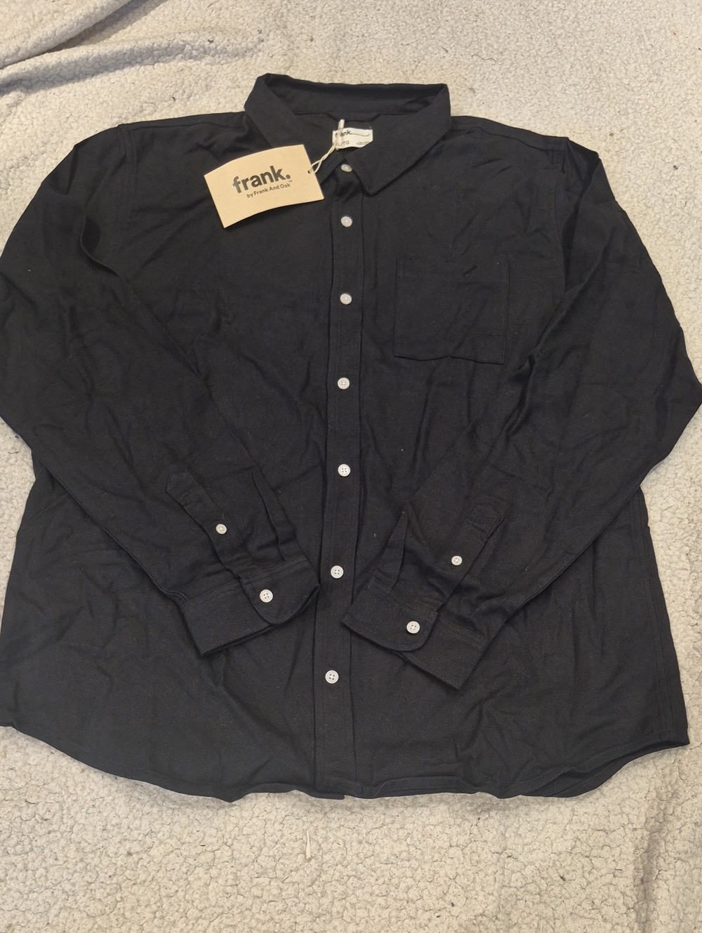 XL: 🖤Frank & Oak Long-Sleeve Button-Down Shirt - Classic Fit